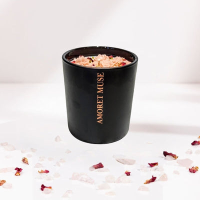 Rose Peridot Candle - Amoret Muse