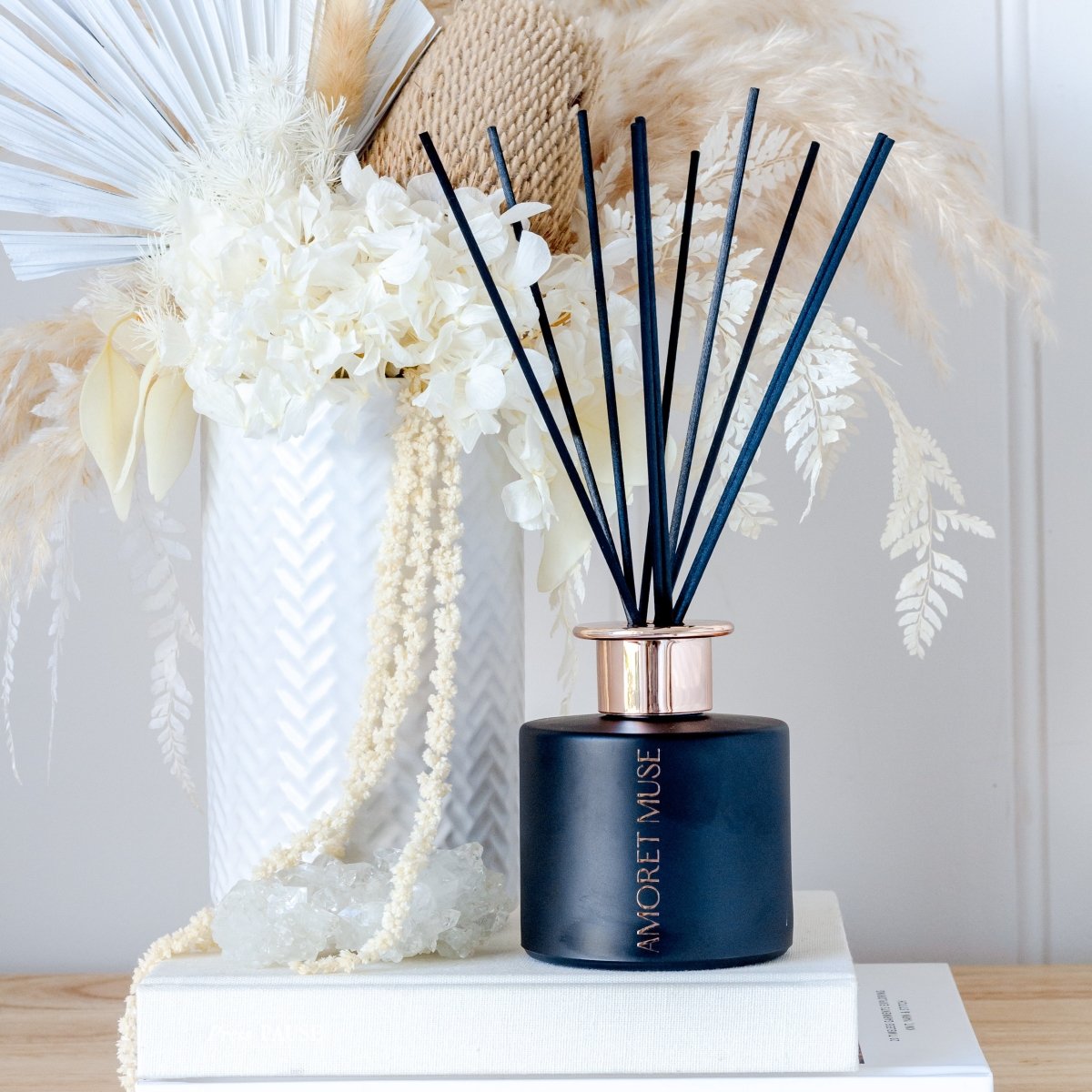 Luxe Black Reed Diffuser - Amoret Muse Creations