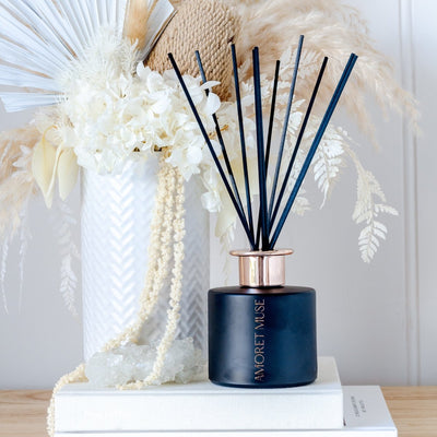 Luxe Black Reed Diffuser - Amoret Muse Creations