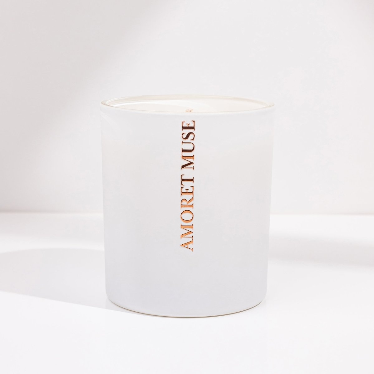 White Matte Candle - Large - Amoret Muse Creations