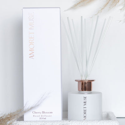 Luxe White Reed Diffuser - Amoret Muse Creations